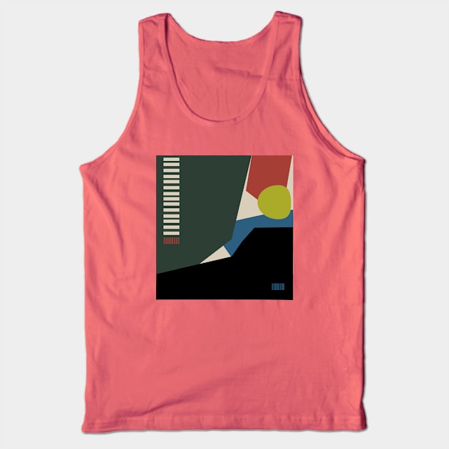 Modern Geometric Composition Tank Top by JuncaArtPrints